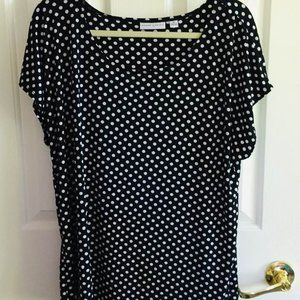 Susan Graver Liquid Knit Short Sleeve Blouse